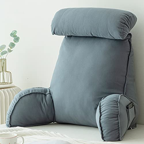 COYEUX Lesekissen,Rückenkissen mit Armlehnen,Rückenkissen für Sofa/Bett,Multifunktionales Kissen,Sitzstützkissen,Zum EntspannenSpielen,Lesen,Fernsehen