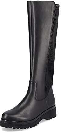 Remonte Donna Stivali D1B71, Signora Stivali Classici,Soletta Removibile,Stivali a Gambale Lunga,Stivali,Slip Boots,Schwarz,39 EU / 6 UK