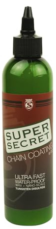 SILCA Super Secret Bike Chain Lube, 8 oz - Liquid Chain Wax to Clean, Smooth & Silence - Ultra Fast Bike Lube - Special Formula for Friction Reduction & Improved Wattage Output in All Weather