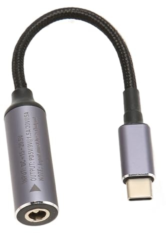 Bewinner Cavo da 100 W DC5525 a USB C, Cavo di Ricarica DC Femmina a Tipo C Maschio 5,5x2,5 Mm, Adattatore di Alimentazione DC per Tablet Telefono PC