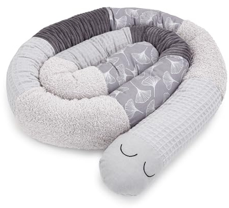 Liebes von priebes Wickeltischumrandung OTTO | Baumwoll-Umrandung für Wickeltisch & Kommode 140 cm | zum Spielen & Kuscheln | waschbar bei 30°C | Schutz & Komfort für Ihr Baby