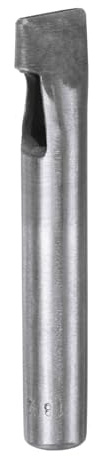 QUARKZMAN 18x2 mm Lochstanzer für Leder, Oval Locheisen für Bohrer, Lochstanze Einzelstanze für Gürtel Uhrenarmbänd Papier Dicke Stoffe Lederarbeiten Riemen
