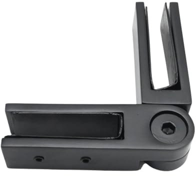 SYOWADA Abrazadera de vidrio ajustable de vidrio a vidrio (90°-180°) abrazadera de barandilla de vidrio de repuesto para valla de balaustrada de vidrio de grosor de 3/20.3 cm-1/5.1 cm (10mm-12mm)