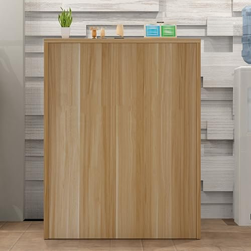 Empfangstheken Tresen Bar Theke Tisch Empfangstheke Messetheke Stehpult mit Schublade und Lagerschrank Bartheke Computerschrank Messestand Rezeption Counter Verkaufstheke für Hausbar Laden Nagelstudio