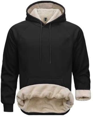 PrimeCrest Herren Fleece Kapuzenpullover Winter Warm Hoodie