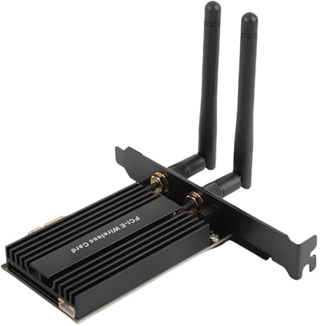 Denash Convertisseur de Cartes Réseau PCI E WiFi, Technologie Révolutionnaire OFDMA et Mu Mimo, Vitesses 2X Plus Rapides, 4X Plus Large Gamme, Prend en Charge Les Appareils Keya ou