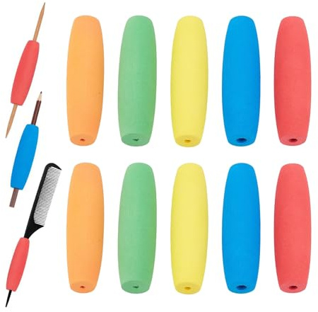 Schaumstoff-Griffe, Besteckgriff für ältere Menschen, ergonomische Schaumstoffgriffe für Häkelarbeiten, Küche, Kochen, Essen, Besteck, Handwerk, Bleistift, Zahnbürste