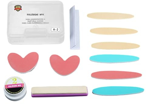 Mxshc Lucido Lucidatore Per Unghie | Kit Completo Per Manicure,Set Strumenti Pedicure per Principianti Appassionati Manutenzione Quotidiana Casa Viaggio