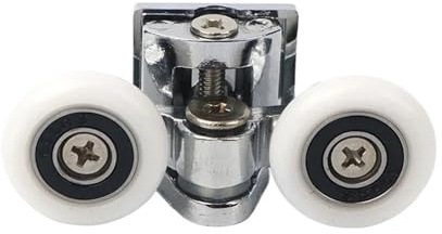 Rulli per porte doccia, Rulli for porte scorrevoli della doccia, ruota a molla in lega di alluminio elettrolitico da 23-25 ​​mm(23.0mm)