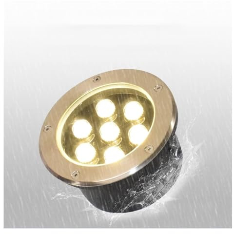 GUODDM Luz LED De Anillo Para Fuente - Iluminación De Paisaje Terrestre, Iluminación Subacuática Para Piscinas De 12 V CC(Green,12W(12v))