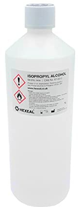 Hexeal 99.9% Isopropyl Alcohol 1L - 1L IPA for Sanitising & Cleaning | Removes Grime from Phones and Electronics, Powerful Degreaser and Cleaning Fluid