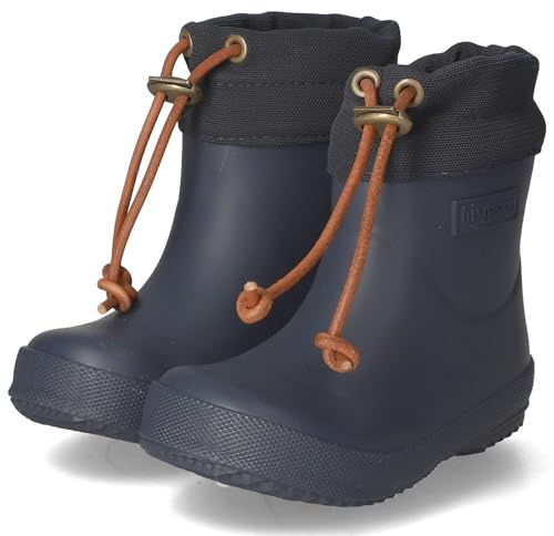 Bisgaard Unisex barn gummi båt vinter baby gummistövlar, blå, 23 EU