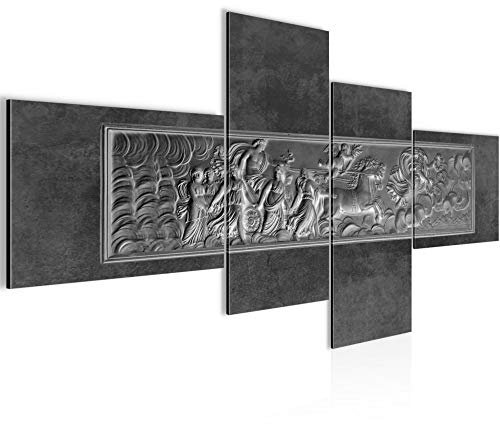 Runa Art Quadro XXL Antico Bassorilievo Roma 200 x 100 cm Stampa D'Arte Murale Tela Non Tessuta Decorazione Soggiorno Camera Da Letto 025641b