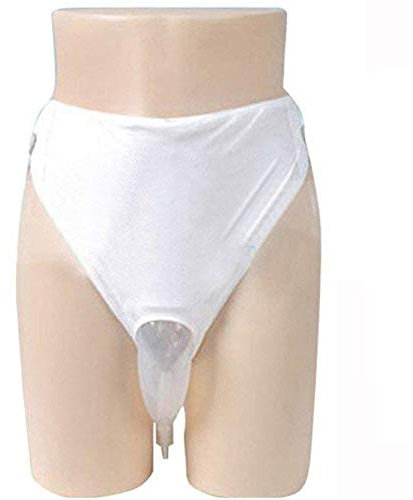 GHzzY Urinsammler für Frauen - wiederverwendbarer Inkontinenz-Hilfsmittel-Natursekt-Drainagebeutel - weibliches tragbares Urinal mit Zwei 1000ml Sammlern,2Pcs