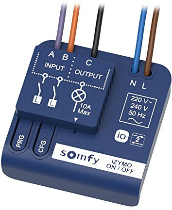 Somfy 1822649 - Izymo Licht-Empfänger io AN/AUS | TaHoma (Switch) kompatibel