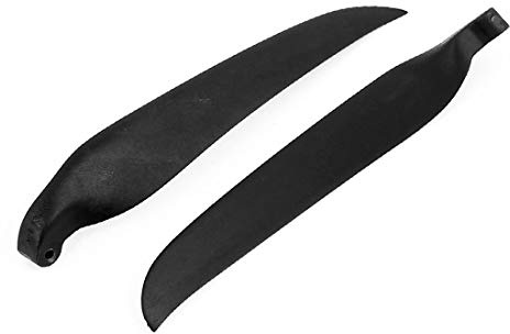 New Lon0167 Pair RC Featured Glider Plane Black reliable efficacy Plastic Folding Propeller Vanes 330mmx254mm(id:52b 5b b06)