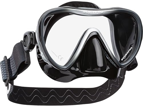 Scubapro SYNERGY TWIN DIVE MASK W/COMFORT STRAP Black/Black