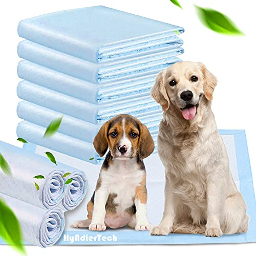 HyAdierTech Trainingspads für Hunde und Welpen, 100 Stück Wickelunterlagen Einweg, Extra Saugstarke Welpenunterlage, Welpen Hygieneunterlagen für Haustiere, Matten zur Sauberkeitserziehung, 33x45cm
