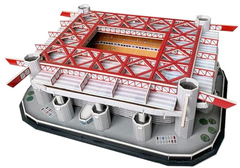 Habarri - SAN SIRO Puzzle 3D - 3D Puzzle Stadion - 3D Fußballstadion für Kinder und Erwachsene - Fußballstadion Modell - Modellbau - 154 Elemente