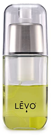 LEVO - Fine Oil Mister - Pressurized Oil Sprayer for Cooking, Air Fryer and Salad Making - Glass Sprayer - 6 fl oz
