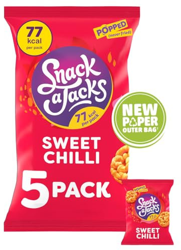 Snack a Jacks Sweet Chilli Multipack Rice Cakes Crisps 5 x 19g