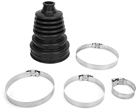 Kit de botte CV, kit de serrage rond à vitesse constante pour botte d'essieu CV en silicone universel(Noir) Collier Soufflet De Cardan Universel Collier De Serrage Voiture