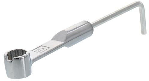 FEPS Tool Einstellschlüssel SI-ES001 4mm Innensechskant 11mm Ringschlüssel Fenster Einstellwerkzeug