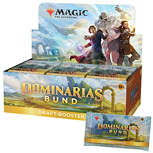 Magic: The Gathering Dominarias Bund Draft-Booster-Display, 36 Booster & Box-Topper-Karte (Deutsche Version)
