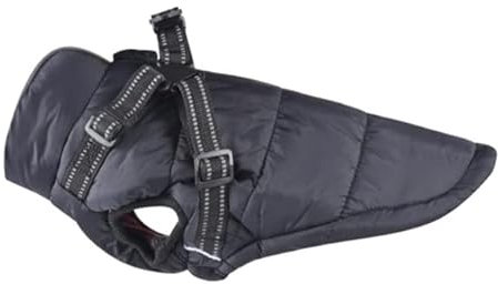 FUNZE Reflektierende Hundebekleidung für französische Bulldogge, Mops, Chihuahua, Yorkies, verdickte Weste, Winter, Skifahren, Haustier, Welpen, Mantel, Jacke, Haustierkleidung