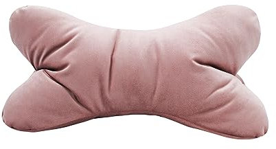 POWER INN Leseknochen (100% Polyester, Altrosa-Samt)