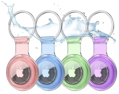 Hülle für Apple AirTag Anhänger, Airtags Schlüsselanhänger, [4er Pack] wasserdichte Hülle für AirTag[001]