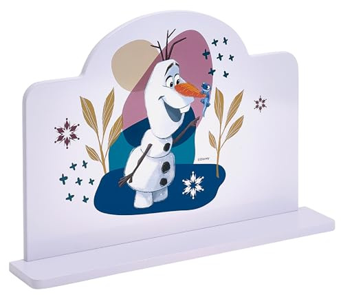 Disney Die Eiskönigin Wandregal, klein, wandmontiertes Bücher- und Aufbewahrungsregal für Kinder, Schweberegal aus Holz für Schlaf- und Spielzimmer