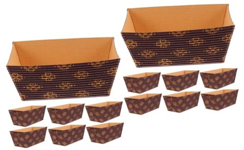 ABOOFAN 2 Sets Brotbackformen Zum Backen Von Brot Brotlaibe Aus Papier Rechteckige Brotbackformen Kuchenpapierschalen Mini-brotbackformen 25 Stück * 2