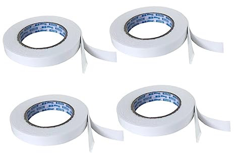 Operitacx 4 Stück Doppelseitiges Transparentes Klebeband Durchsichtiges Doppelseitiges Klebeband Auto Klebeband Zweiseitiges Klebeband Für Auto Weiß