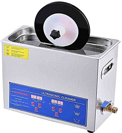 6L Ultrasonic Vinyl Record Cleaner - Portable Sonic Cavitation Machine With Digital Timer & Heater, Adjustable Temperature, 304 Stainless Steel - Ideal For Jewelry, Watches, Retainers