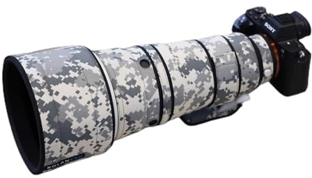 Rolanpro Copriobiettivo impermeabile per Sony FE 300 mm F2.8 GM OSS Lens Custodia protettiva per Sony 300f2.8 copertura antipioggia - #UCP grigio mimetico digitale impermeabile