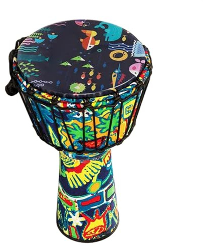 Djembe Trommel 8,5 Zoll Westafrikanische Trommel Djembe Trommel Für Anfänger Kleines Trommelinstrument (Color : A)