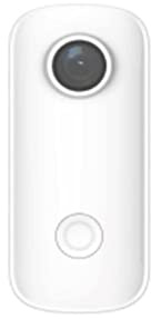 Action Camera with Image Stabilization, Mini Thumb Camera 1080P30FPS / 4K30FPS H.265 12MP 2.4G 30M Waterproof Case Action Sport DV Camcorder High Frame Rate Stable performance(C100 Add 128GB,2X White)