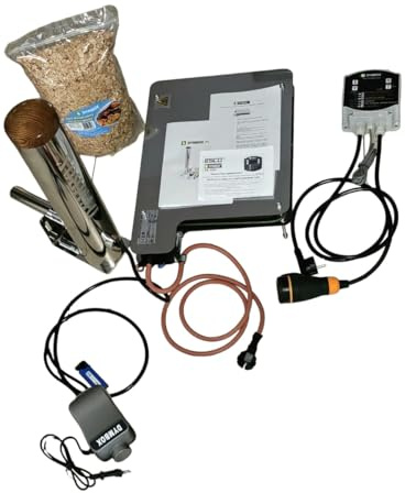 DYMBOX COMPLET DE FUGEUR - GÉNÉRATEUR DE Fumée 2,3 L AVEC CERRE ET DÉFLECTEUR AVEC CHAUFFAGE 2,9 kW ET THERMORÉGULATEUR 4,5 kW