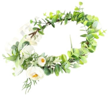 TOVINANNA Haargirlande Mit Blumen Und Blättern Künstlicher Haarreif Für Frauen Und Mädchen Haarschmuck Für Hochzeiten Festivals Und Fotoshootings