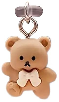 USB C Dust Plug, Cartoon Bear Plug Cover, Type C Port Protector, Mobile Phone Dust Plug, Cute Port Plug Charm, Dust Proof Plug Cover, Type C Dust Proof Plug, Bear C Plug, Phone Port Protector Charm