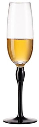 Flûtes à champagne Verres à champagne à pied multicolores, lot de 1 flûte à champagne à pied haut, capacité de 8,45 oz, peut être utilisé for les réunions de famille Verres à champagne(Noir)