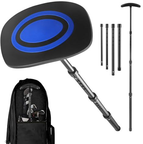Golf Travel Bag Support Rod, Anti-impact Support Cover, Aluminum Alloy Height Adjustable 4 Telescopic Pole, Portable Golf Club Bag Stiff Arm Support Protector Accessory, Support Stick Pole System