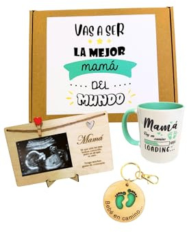Regalo original para embarazadas – Marco de Fotos Ecografía- Taza Futura mamá - Detalle Día de la Madre- Regalo Madres Primerizas - Regalo Futura Mamá