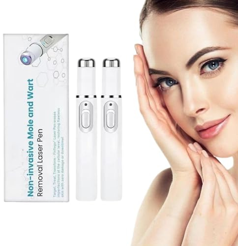 Stylo D'enlèvement Non Invasif Des Taupes Et Des Verrues, stylopour l'élimination des verrues, Supprimer Les Taches Foncées pour Le Visage Et Le Corps, acrochordons traitement efficace (2PC)