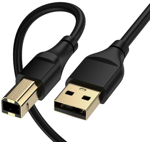 Canon Printer Cable, 10 FT High Speed 2.0 USB B to USB A Cable for Canon Pixma TS 3522,TS3722,TS7720,TS6420A,MG3620,MG2522,MG2525,MG6821,MG7120,MG5620,MG5720,MG7520,MG7720,MG3029,MG2920 Printer Cord