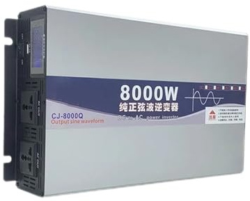 Transformateur Onduleur Solaire À Onde Sinusoïdale Chargeur Voiture Alimentation Maison Camping-Car 12 V 24 V 48 V 60 V vers 110 V 220 V 5000 W 8000 W 12000 W(72V,220V-240(60HZ),8000W)
