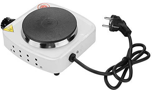 BRRNOO Fornello Elettrico Portatile da Appoggio per tè e caffè Bruciatore a Piastra Riscaldante Singola All'aperto