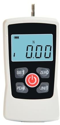 WDWDW Dinamometro, misuratore di Forza Digitale, AMF NM kg LB OZ Quattro unità Spinta Trazione Manuale Schermo LCD