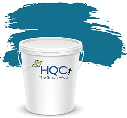 HQC Fence and Garden Paint | Furniture, Shed, Wood, Outdoor Paint | Garden Fence | Quick-Drying | 2.5L Marina Blue
